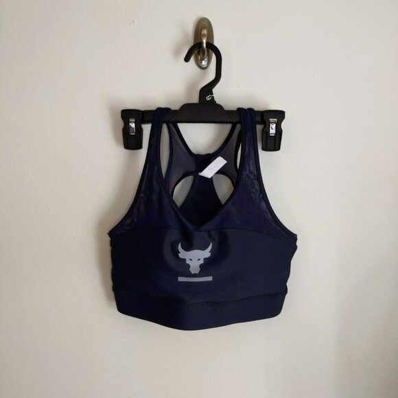 NWOT Under Armour Project Rock Navy Sports Bra and Legging Set Size Small - Picture 9 of 14